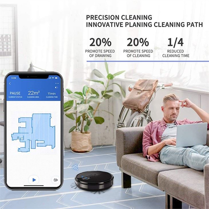 Gyroscope Navigation robotic cleaner